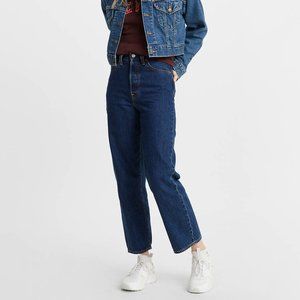 Levi's Ribcage Jeans Straight Dark Wash - size 28